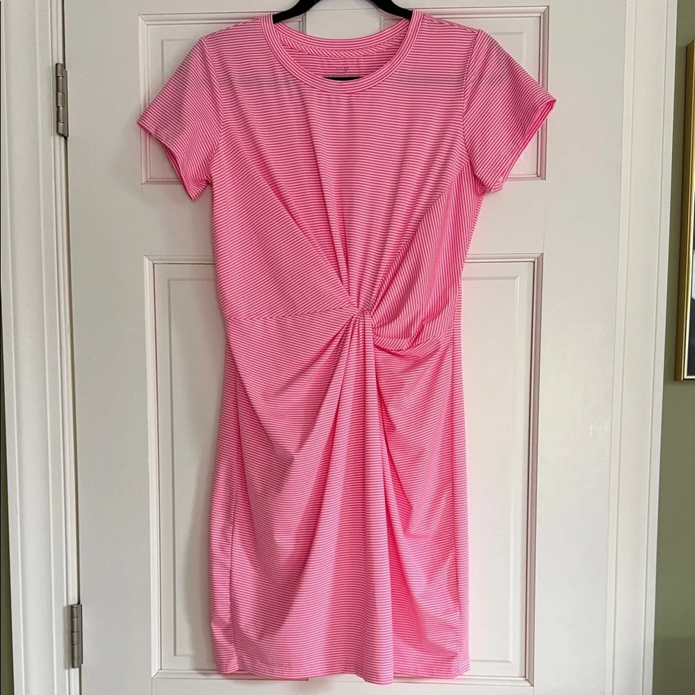 Vineyard Vines Pink Twist Mini Dress - Picture 1 of 3